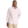 thumbnail image 1 of Polo Ralph Lauren PINK WHITE Big & Tall Striped Cotton Oxford Shirt, US 3XT, 1 of 4