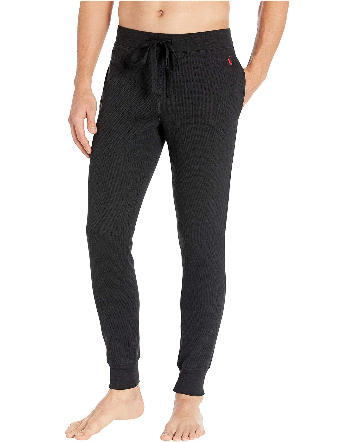 Polo Ralph Lauren POLO BLACK Men's Midweight Waffle Solid Jogger Pants