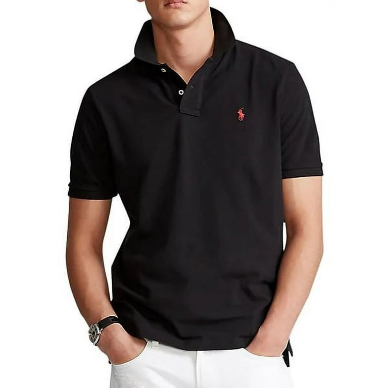 Polo Ralph Lauren Classic Fit Mesh Polo Shirt Polo Black
