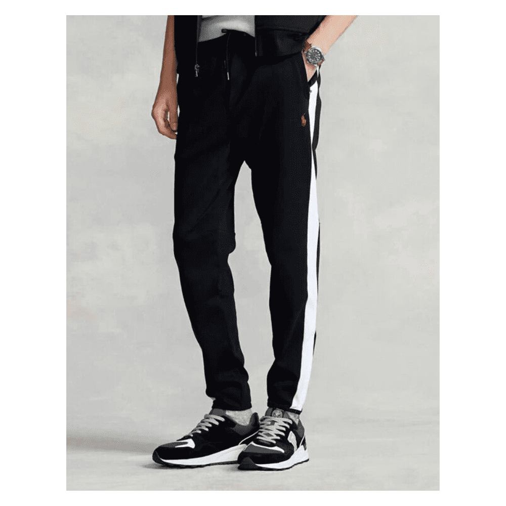 Polo Ralph Lauren Performance Joggers Pants Black/White Men's [XL