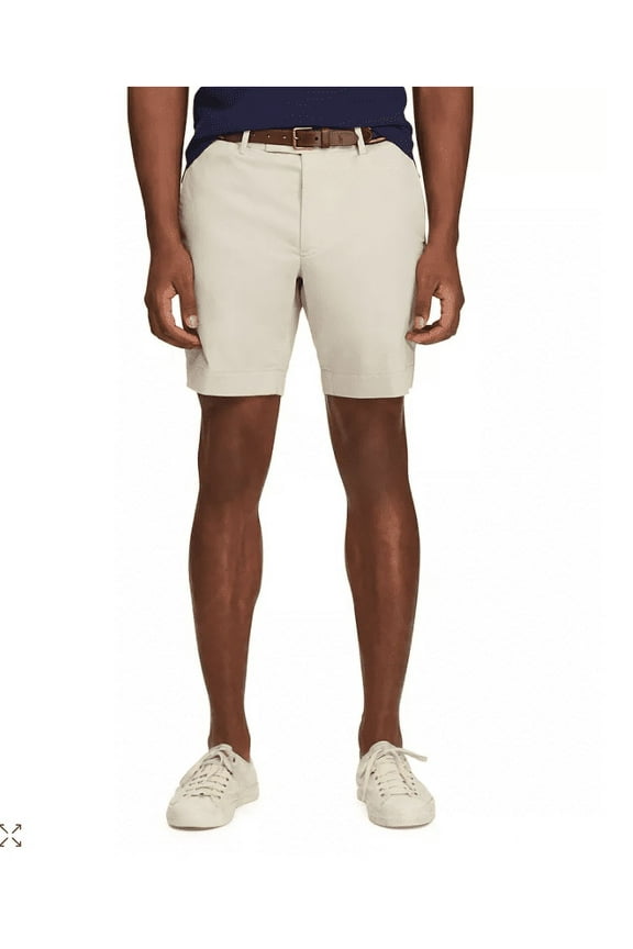 Performance Stretch Straight Fit Shorts Beige-42