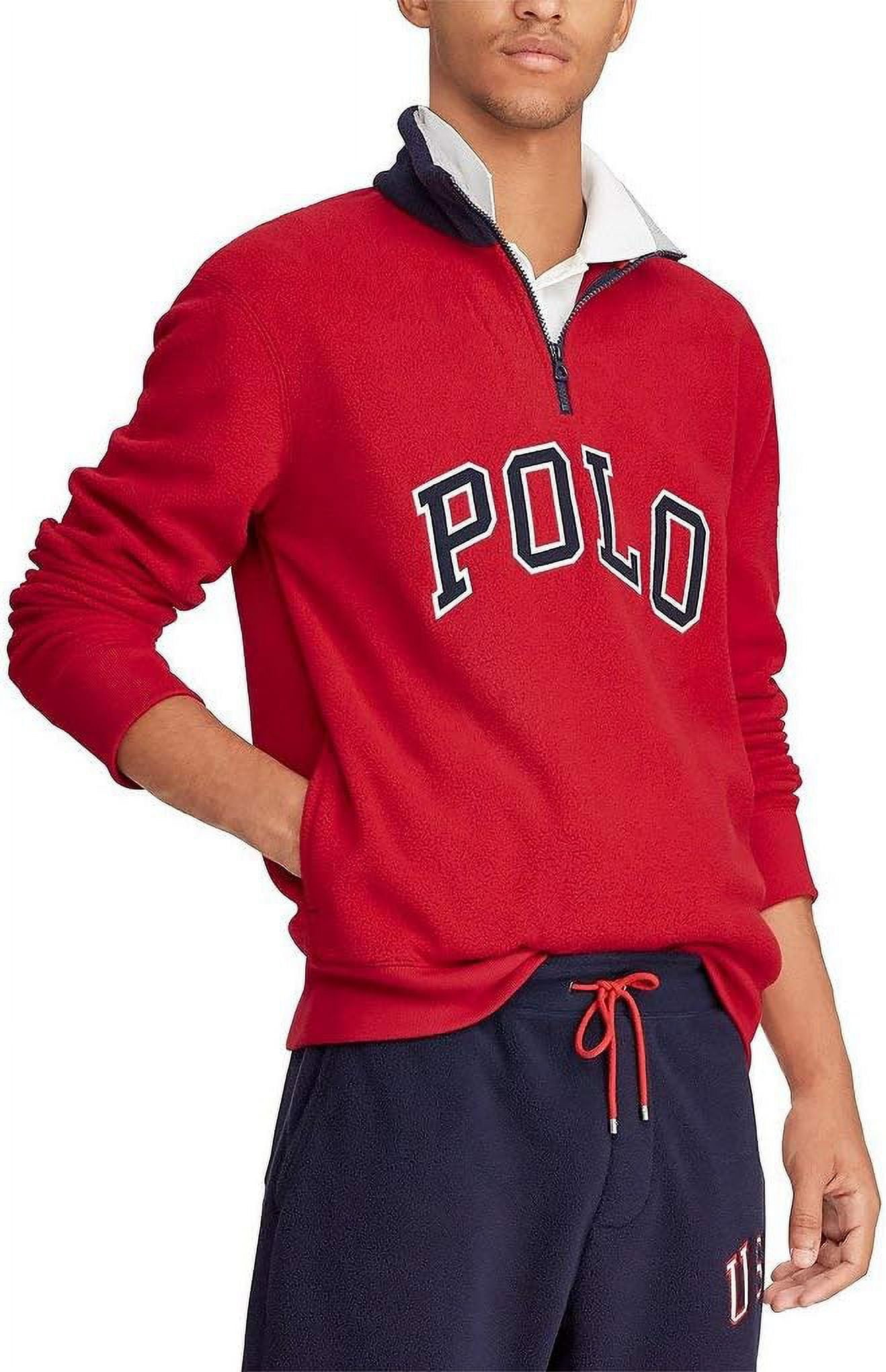 Polo Ralph Lauren Polar Fleece 1/2 Zip Logo Graphic Pullover