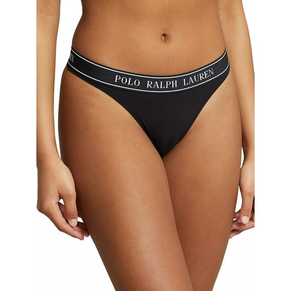 Polo Ralph Lauren Polo Essentials Thong - 4P2003 (Onyx, L)