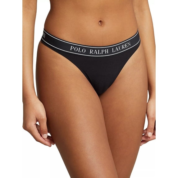 Polo Ralph Lauren Polo Essentials Thong - 4P2003 (Onyx, L)