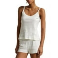 thumbnail image 1 of Polo Ralph Lauren Polo Pointelle Tank Boxer Pajamas - 4P0233 - R2109 (Large, Egret), 1 of 3