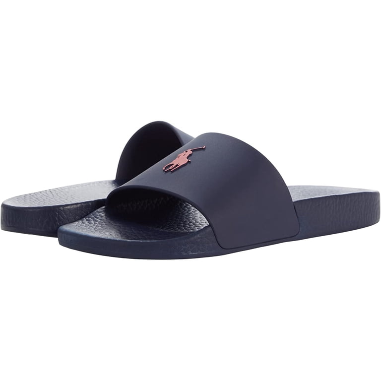 Polo Ralph Lauren Men\'s Slides Size 12  Beach Sandals Navy Red NWT Polo Ralph Lauren Cayson Navy/Red Men main image 4