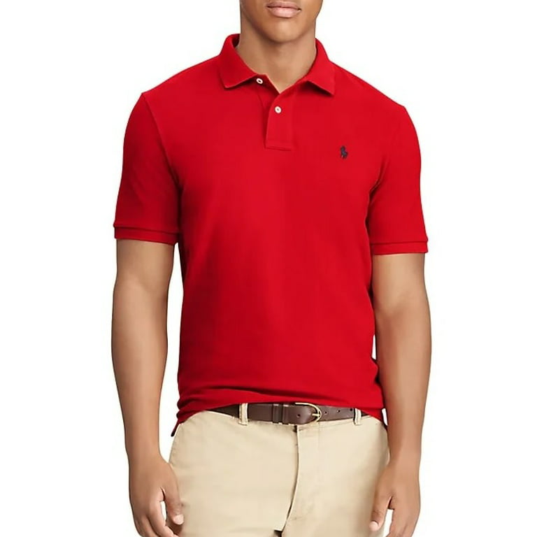 Ralph RED Custom Slim-Fit Mesh Polo US - Walmart.com