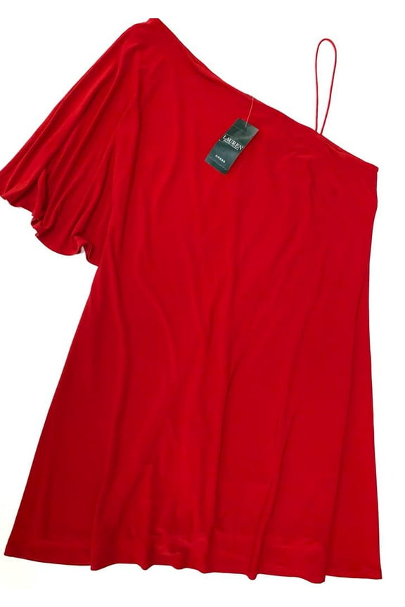 RED Women's One Shoulder Dress, US 18