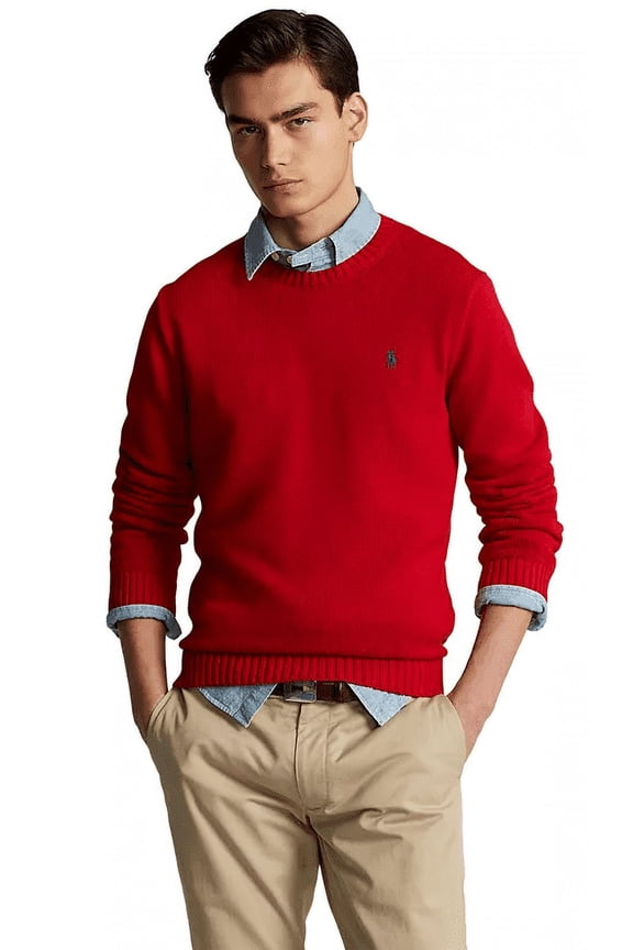 RL2000 RED Men's Cotton Crewneck Sweater US XX-Large