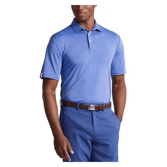 Polo Ralph Lauren RLX Golf Classic-Fit Solid Performance S/S Polo, Blue, XL