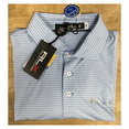 thumbnail image 1 of Polo Ralph Lauren RLX Golf Performance Short-Sleeve Polo Shirt (Blue/White), L, 1 of 2