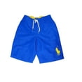 thumbnail image 1 of Polo Ralph Lauren ROYAL BLUE Boys Logo Printed Swim Boxer Trunk, Size Small (8), NWT, 1 of 1