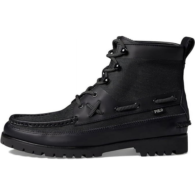 Polo Ralph Lauren Ranger Mid Men's Black Leather/Synthetic Combat