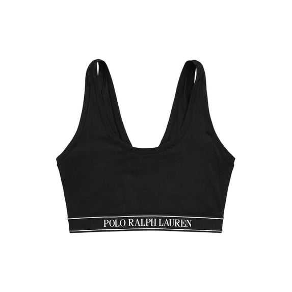 Polo Ralph Lauren Repeat-Logo Scoop Cropped Tank - 4P1025 (Onyx, L)