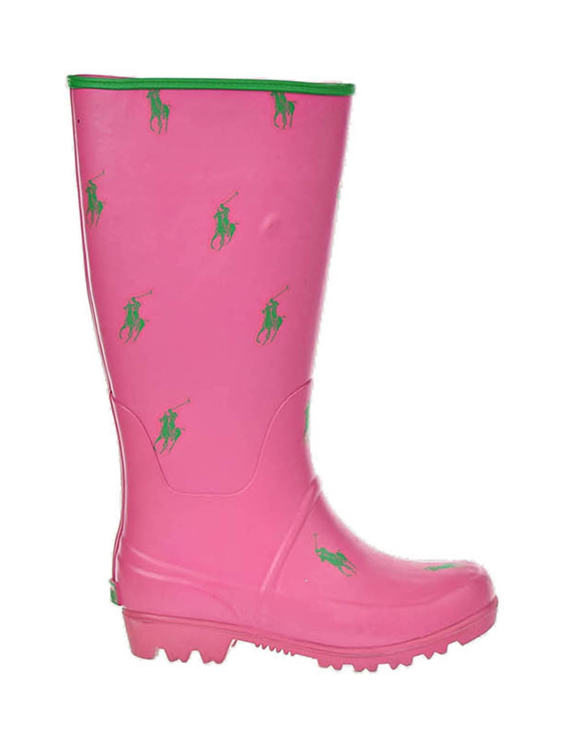 Polo Ralph Lauren Repeat Pony RB Little Kids Boots Fuchsia/Green