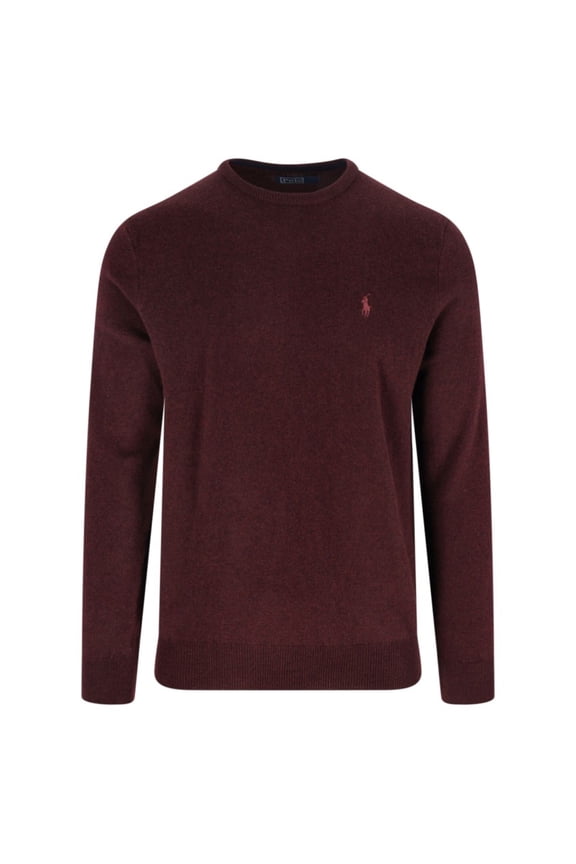 Rich Red Sweater With Ribbed Cuffs (Men's)