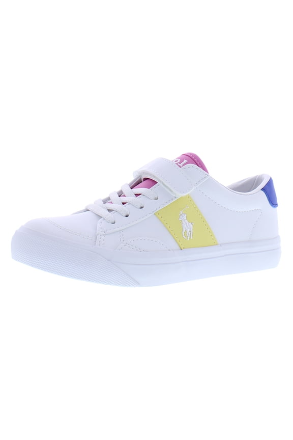 Ryley Leather PS Boys Shoes Size 12, Color: White/Multicolored