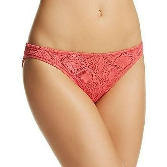 Polo Ralph Lauren STRAWBERRY Taylor Stretch Lace Overlay Swim Bottom, US Medium