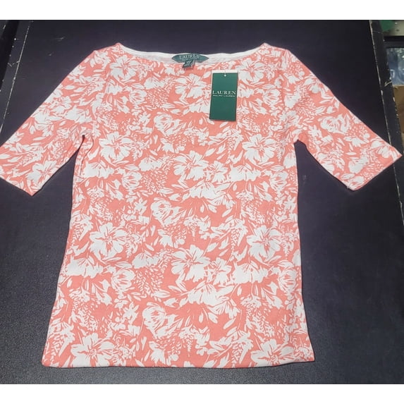 Polo Ralph Lauren SUN CORAL Women's S/S T-shirt, US 2X-Small