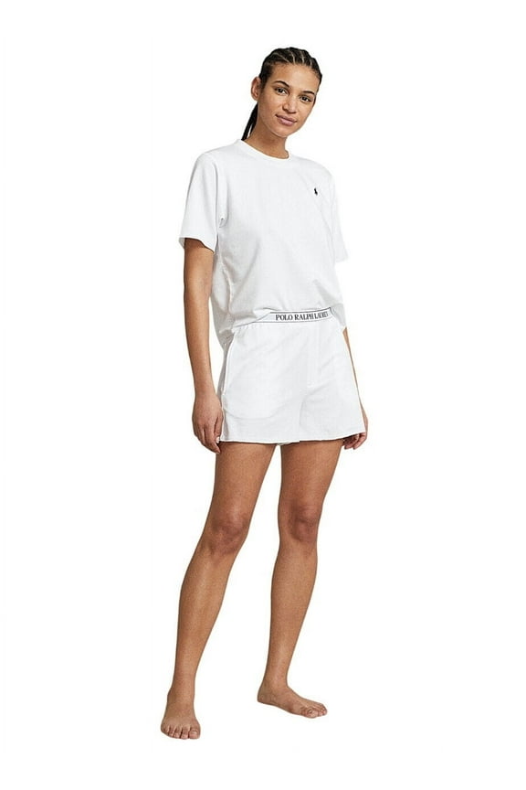 Short Sleeve Shorty Knit Pajama Set - 4P8029 - R2192 (Small, White Cloud)