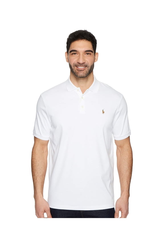Classic Fit Soft Cotton Polo White 2XL
