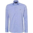 thumbnail image 1 of Polo Ralph Lauren Solid Oxford Long-Sleeve Woven Shirt, Blue - Large, 1 of 3
