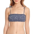 thumbnail image 1 of Polo Ralph Lauren Sprouting Floral Tie Shoulder Smocked Bra Top, Small, Navy, 1 of 1
