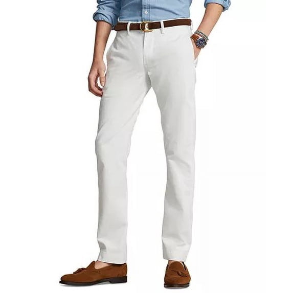 Polo Ralph Lauren Men's Stretch Straight Fit Washed Chino Pants, Deckwash White