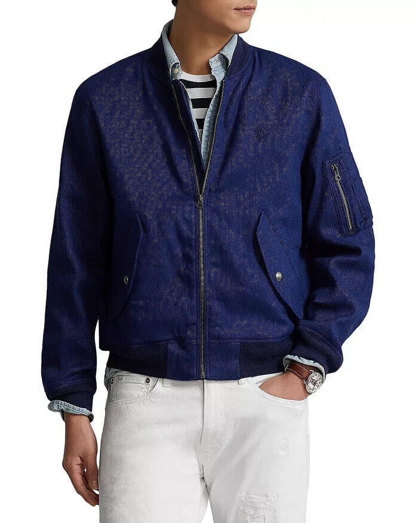 Polo Ralph Lauren Stretch Full Zip Bomber Jacket Blue Size XXL MSRP 398