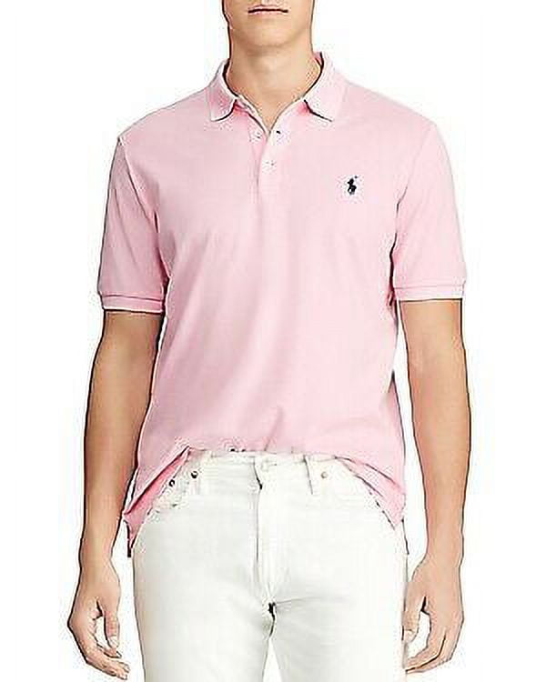 Polo Ralph Lauren Light Pink Cotton Custom Slim Fit Half Sleeve T-Shirt M Polo  Ralph Lauren