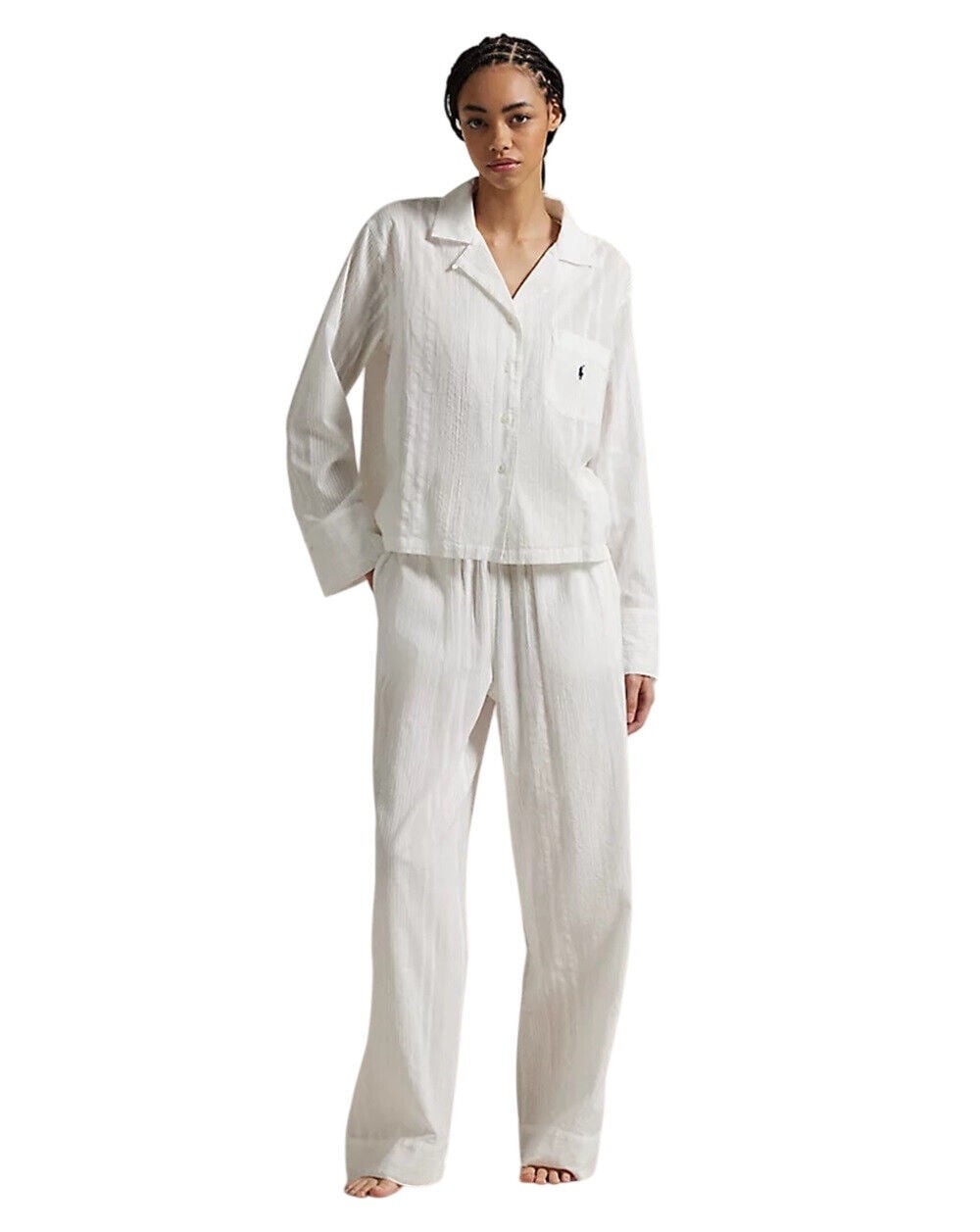 Polo Ralph Lauren Striped Poplin Shirt Pant PJ Set 4P0516