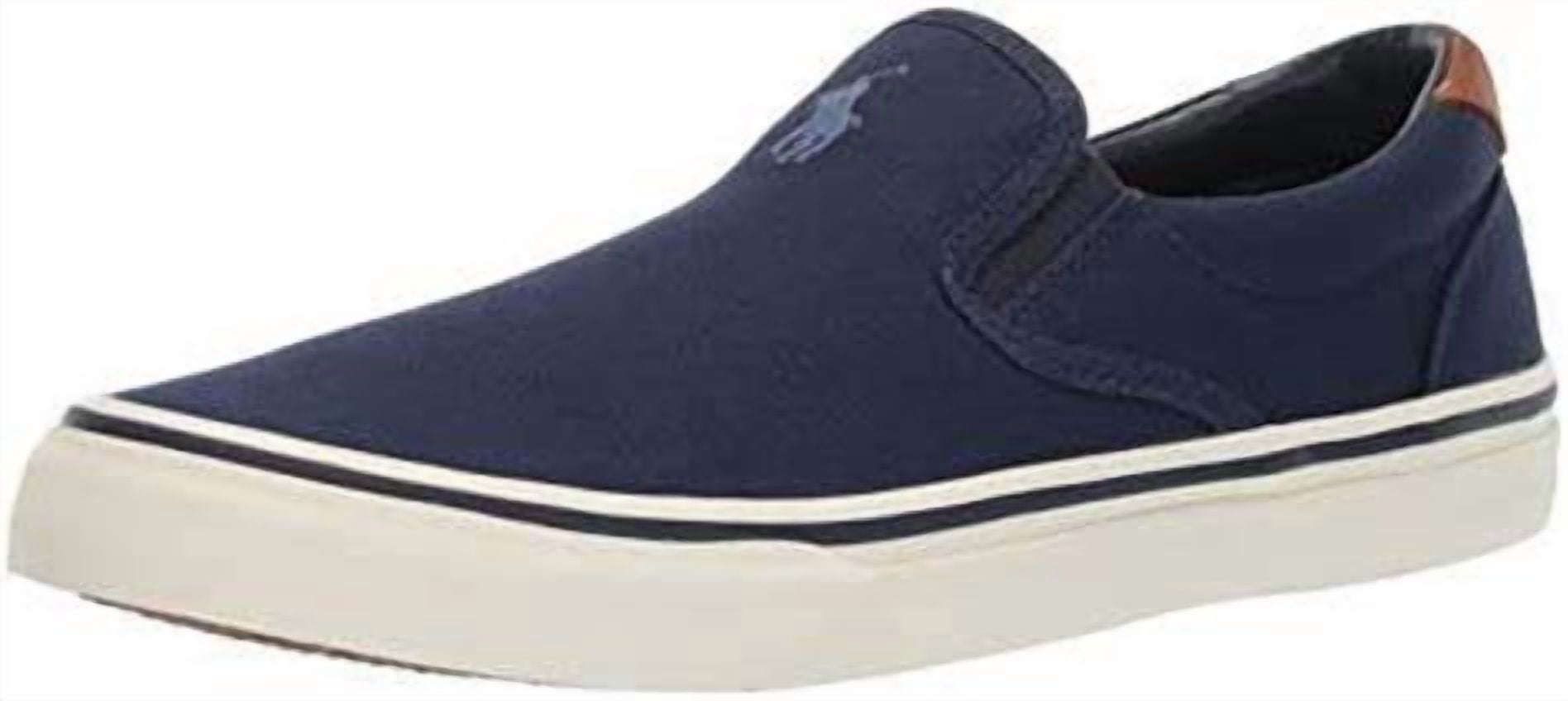 Polo by Ralph Lauren Blue Canvas Slip-On Loafers Polo Ralph Lauren: Men main image 3