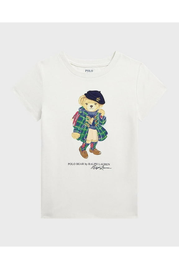 Toddler and Little Girls Polo Bear Cotton Jersey T-shirt