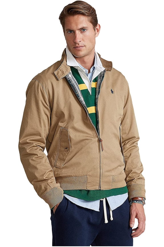 Twill Mock Neck Jacket Luxury Tan 2XL