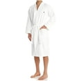 thumbnail image 1 of Polo Ralph Lauren Shawl Robe Mens S-M White Cotton Long Sleeve Tie Waist ERK1026, 1 of 2