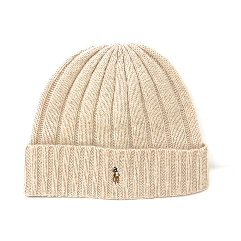 Polo Ralph Lauren Unisex Lambswool Skullie Cap Beanie Hat Wool