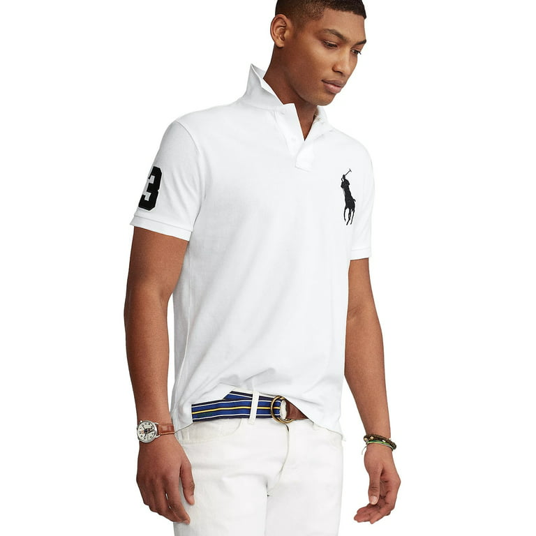 Polo Ralph Lauren Custom Slim-Fit Big Pony Mesh Short-Sleeve Polo Shirt |  Dillard's