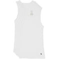 thumbnail image 1 of Polo Ralph Lauren WHITE Men's 5 Pack Cotton Classic Tanks, US Large, 1 of 1