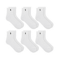 thumbnail image 1 of Polo Ralph Lauren WHITE Men's 6-Pack Performance Sport Quarter Socks, US 10, 1 of 5