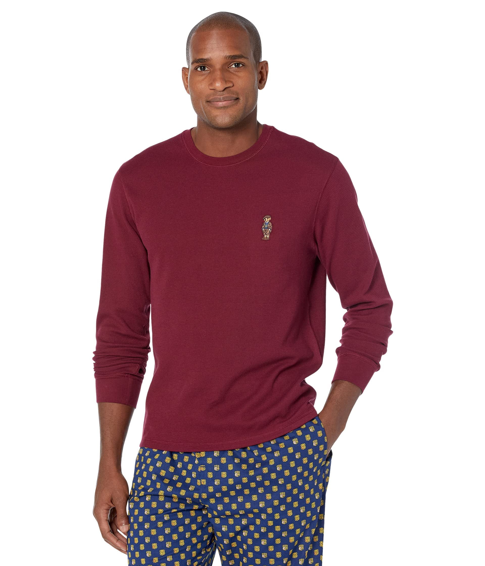 Ralph lauren waffle long sleeve hot sale
