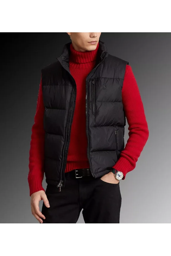 Water-Repellent Down Vest Size Large