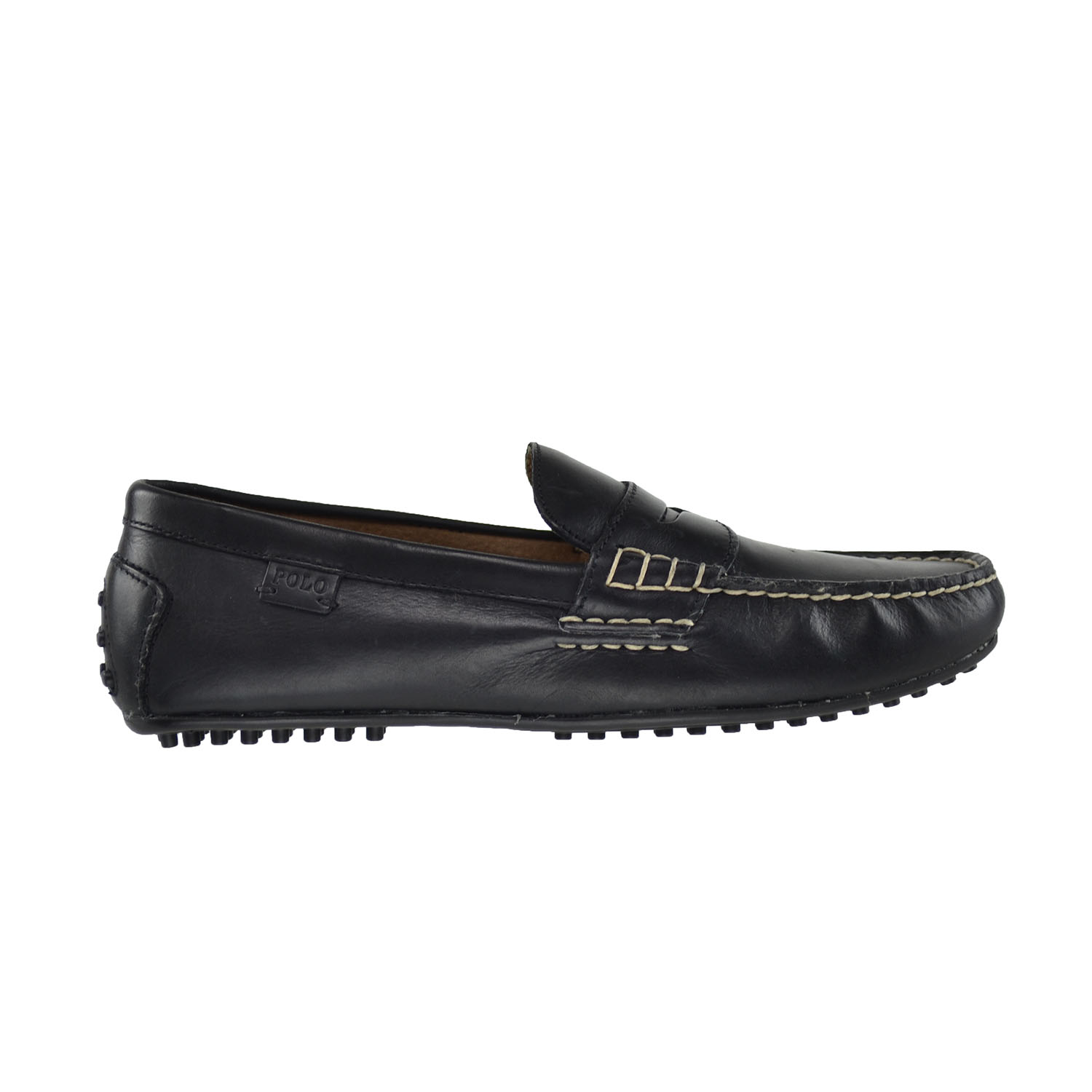 Polo Ralph Lauren Wes Smooth Pull Up Men's Loafers Black 803200174-001 - image 1 of 6
