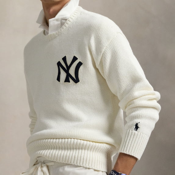 Polo Ralph Lauren White Yankees Sweater