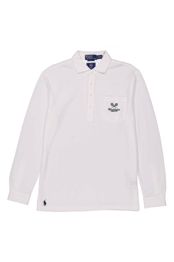 Wimbledon Classic Fit Mesh Polo Shirt, Size Medium