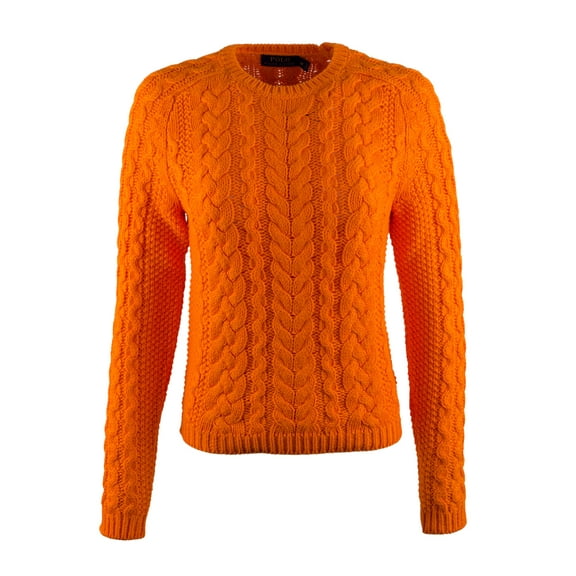 Polo Ralph Lauren Women's Aran-Knit Crewneck Sweater-SO-XS