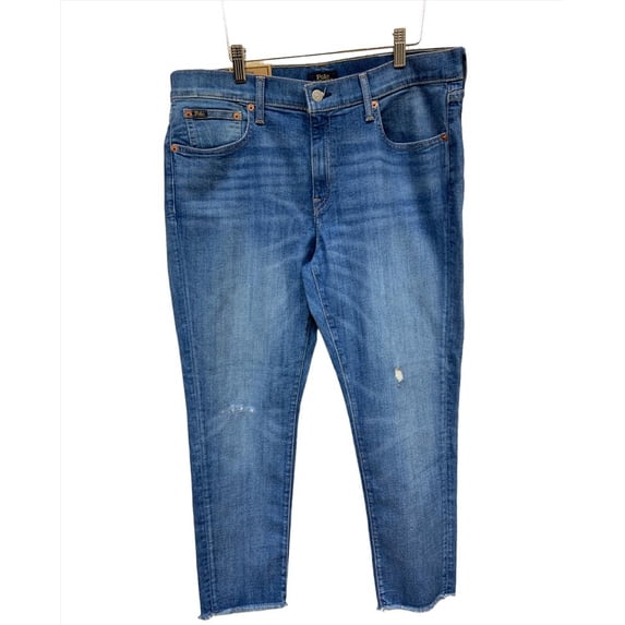 Polo Ralph Lauren Women's BLUE Tompkins Skinny Crop Jean, Size 32 NWOT