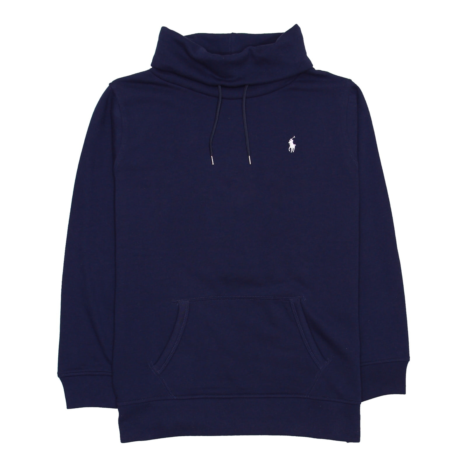 Polo Ralph Lauren Women's Cowl Neck Pullover Hoodie (Large, Navy)