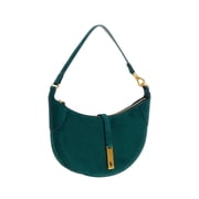 Polo Ralph Lauren Women's Green Mini Polo Id Suede Shoulder Bag Green
