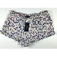 thumbnail image 1 of Polo Ralph Lauren Women’s NAVY FLORAL Large Shorts Ruffled Drawstring Cotton, Size Large, 1 of 2