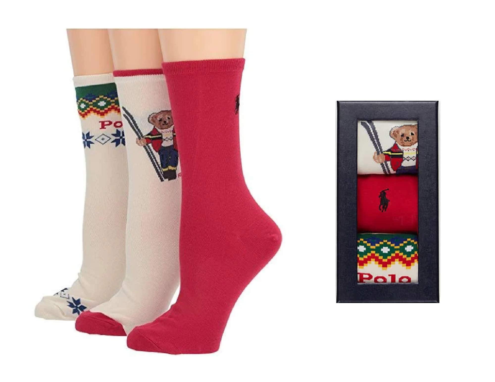 Polo Ralph Lauren Womens Holiday Sock Gift Box